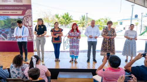 Layda Sansores inaugura obras de beneficio productivo y comunitario en el municipio de Campeche