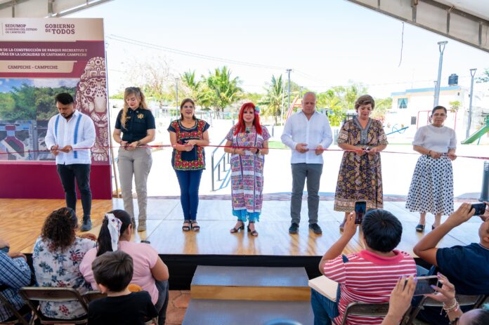 Layda Sansores inaugura obras de beneficio productivo y comunitario en el municipio de Campeche