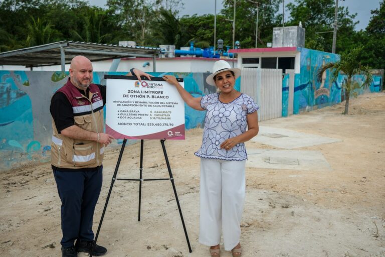 Rehabilitarán sistema de agua potable en la zona limítrofe de Othón P. Blanco