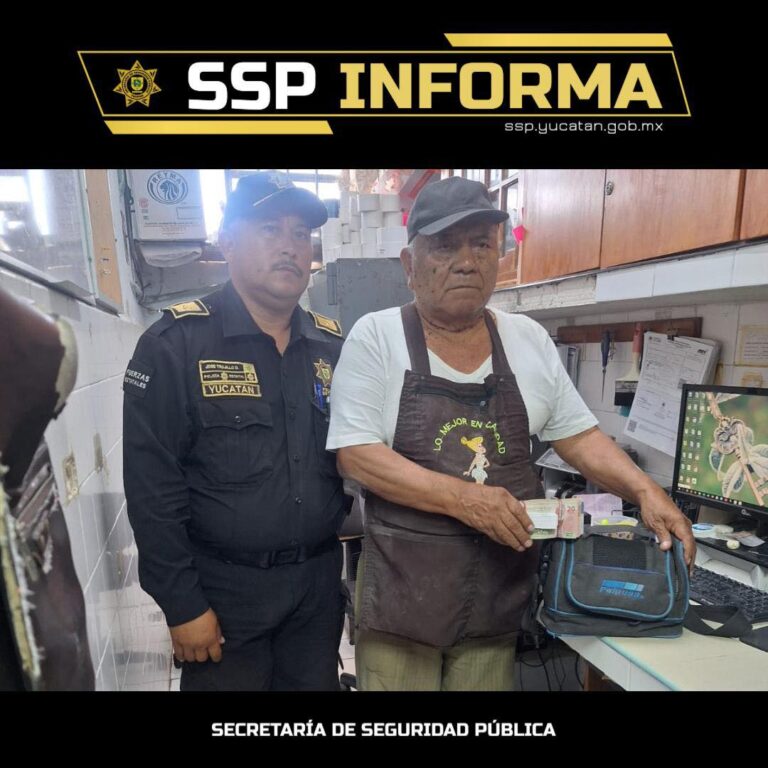SSP Yucatán recupera y devuelve maletín con 78 mil pesos