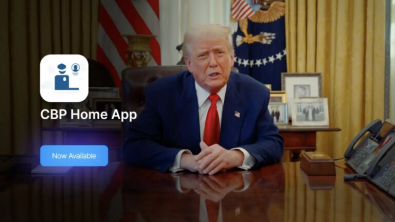 Trump incita a los migrantes a autodeportarse con su aplicación