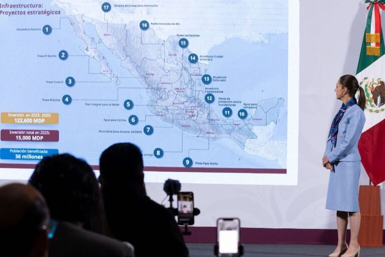 Gobierno de México presenta 17 proyectos de infraestructura hídrica