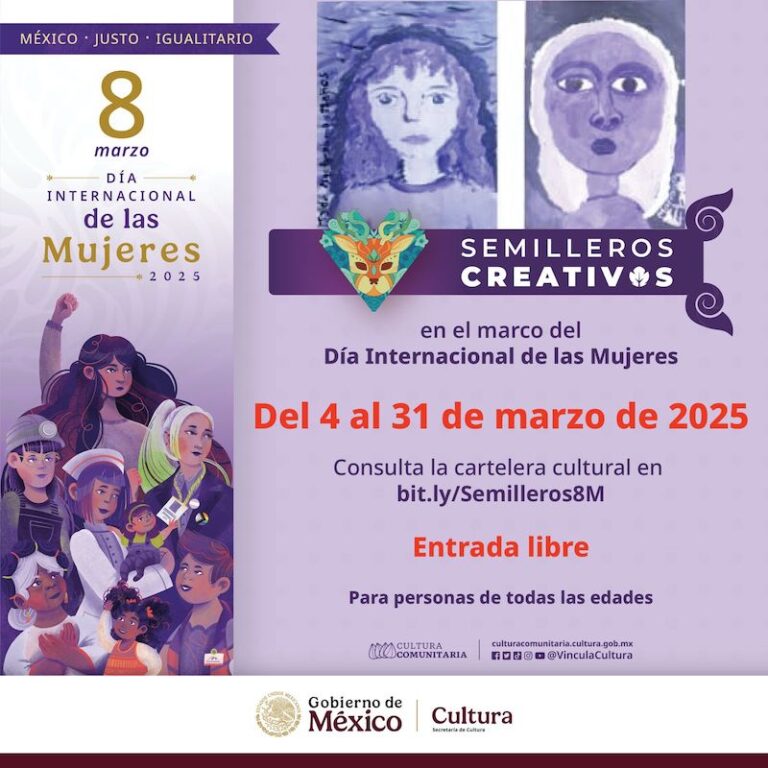 La Secretaría de Cultura del Gobierno de México conmemora el 8M