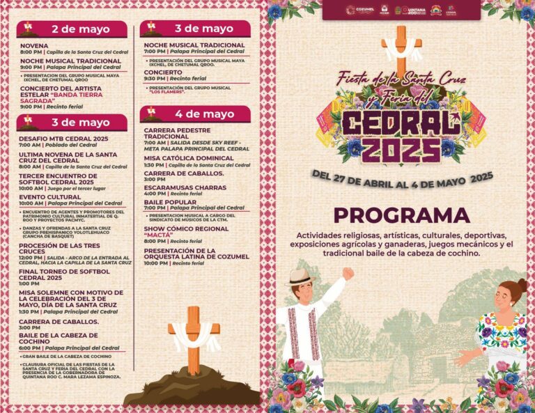 Cozumel se prepara para las actividades de la “Feria de El Cedral 2025”