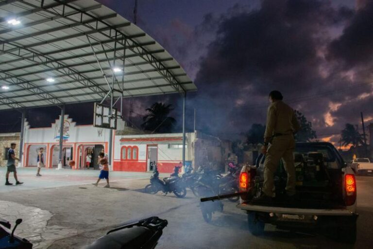 Fumigan localidades costeras de Yucatán durante periodo vacacional