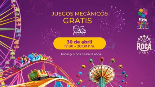 Gobierno de Tabasco celebrará el Día del Niño con juegos mecánicos gratis