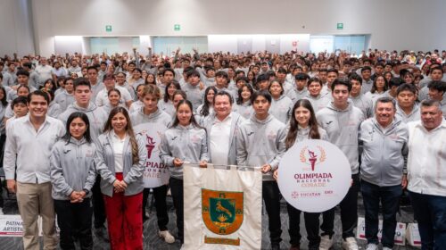 Abanderan a delegación que representarán a Yucatán en la Olimpiada Nacional 2025