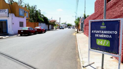 Cecilia Patrón supervisa repavimentación de calles prioritarias de Mérida