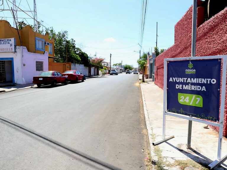 Cecilia Patrón supervisa repavimentación de calles prioritarias de Mérida