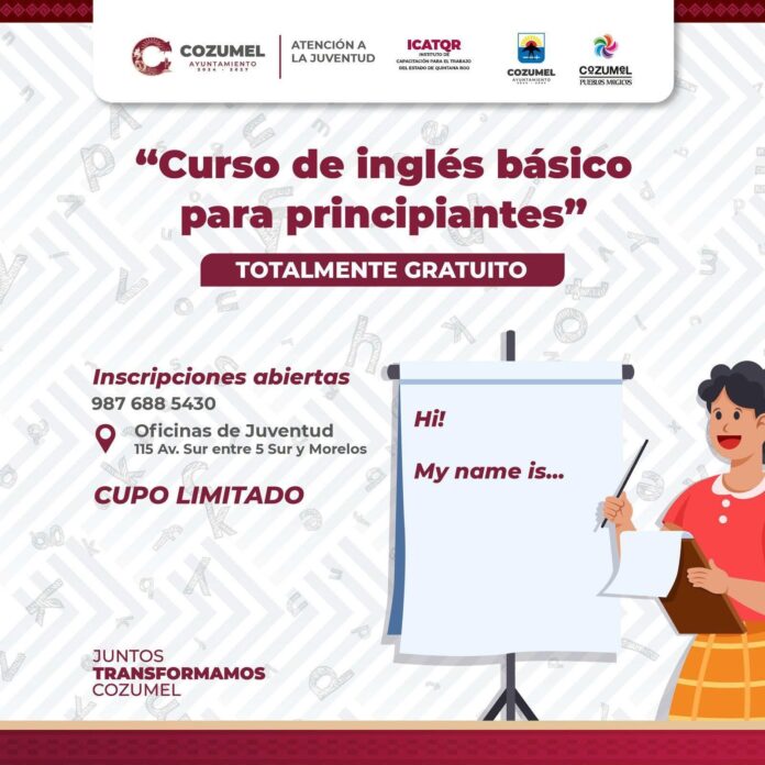 Cozumel invita a curso de inglés