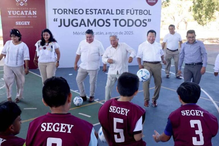Realizan Torneo Estatal de Futbol Escolar en Yucatán
