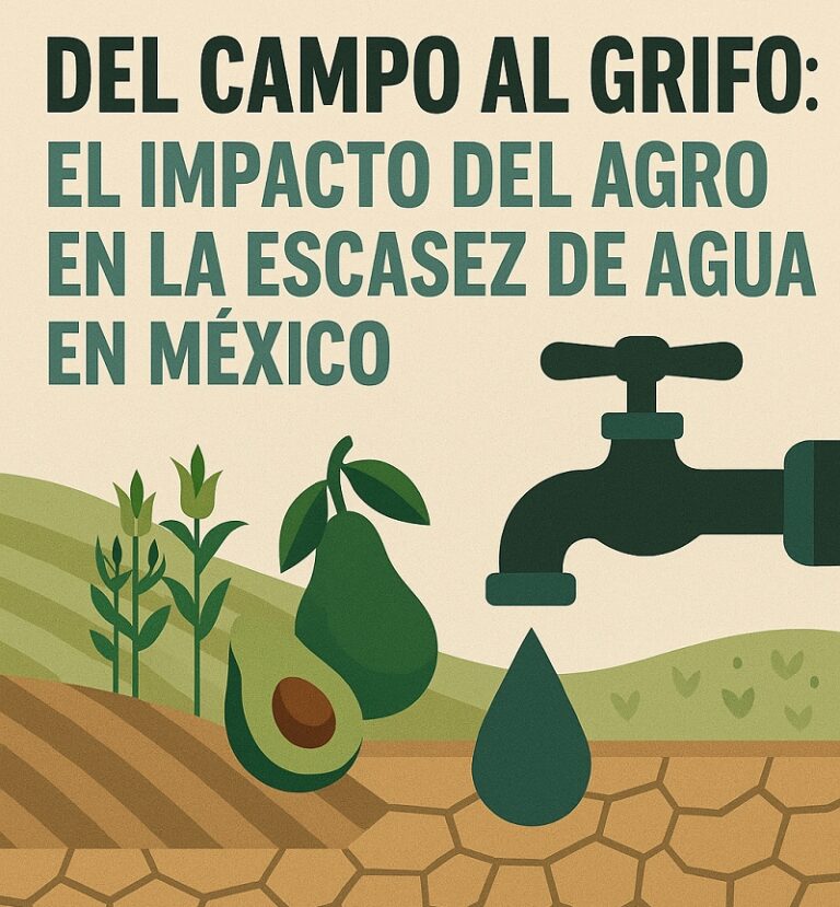 Del campo al grifo: el agro intensivo, epicentro oculto de la crisis hídrica en México