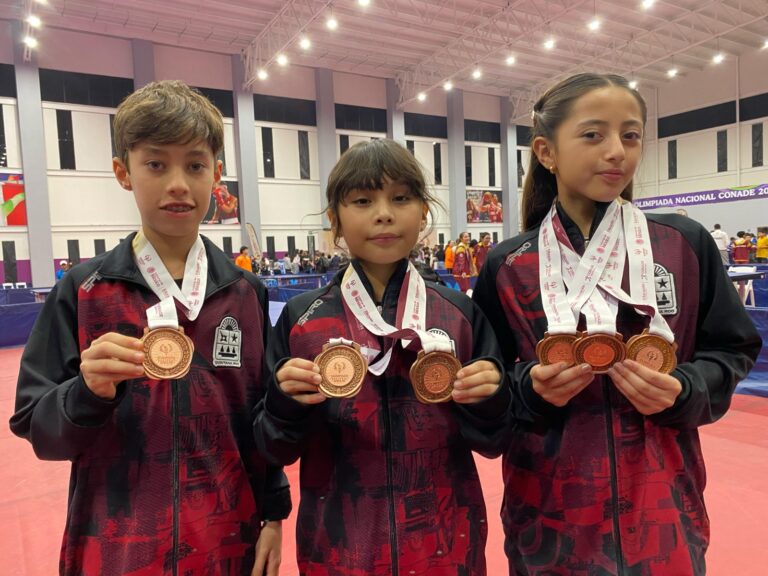 Obtiene Quintana Roo tres nuevas medallas de bronce en tenis de mesa en la Olimpiada Nacional CONADE 2025
