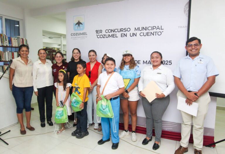 Estudiantes de Cozumel destacan en el primer concurso “Cozumel en un Cuento”