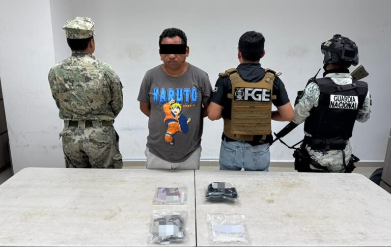 Detienen a un presunto narcomenudista Óscar “N” en Isla Mujeres