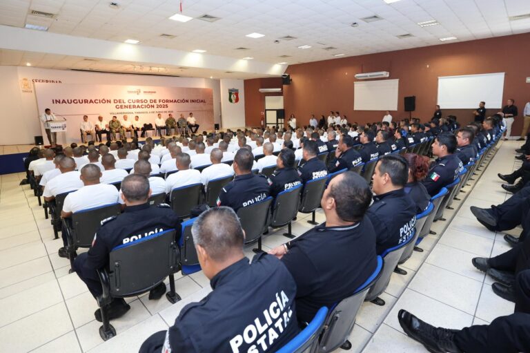 Gobierno de Tabasco fortalece la formación y profesionalización de los cuerpos policiales