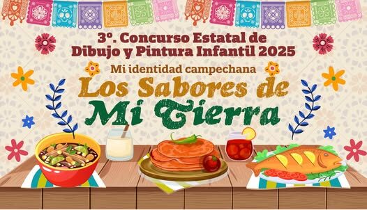 Invitan a tercer concurso de dibujo y pintura infantil “Mi identidad campechana, los sabores de mi tierra”