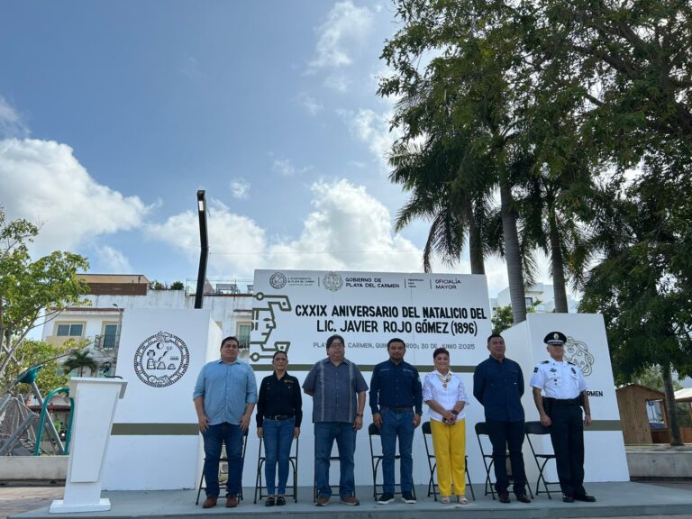 Playa del Carmen rinde homenaje a Javier Rojo Gómez en su 129 aniversario de su natalicio
