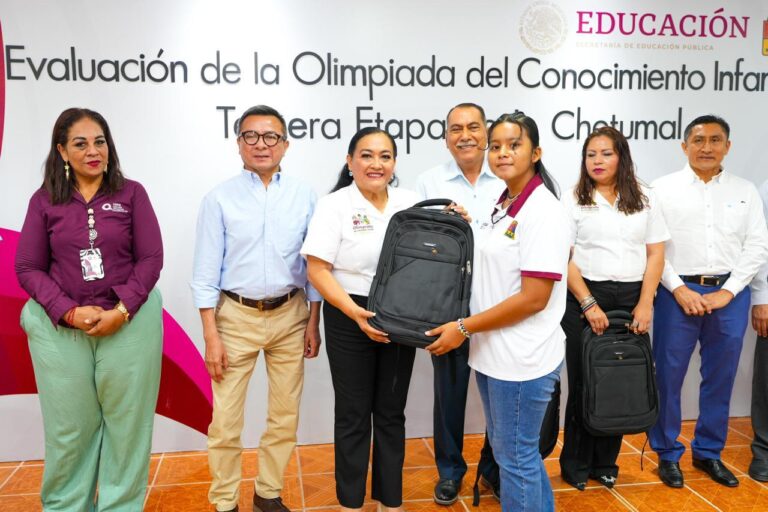 Premian a estudiantes destacados de Olimpiada del Conocimiento Infantil 2025 en QRoo