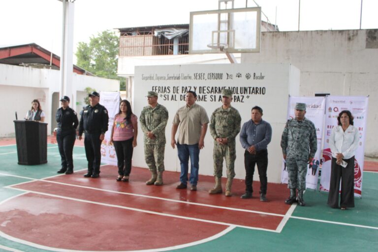 Llega la Feria “Si al Desarme, Sí a la Paz” a Othón P. Blanco