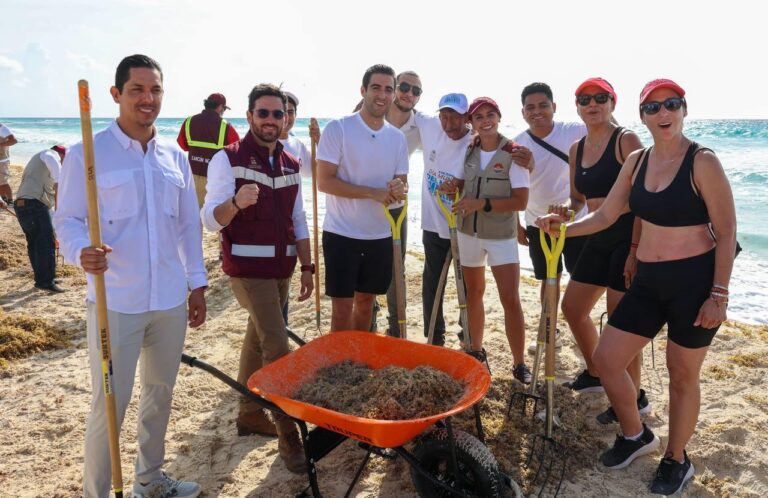 Cancún enfrenta el sargazo con trabajo conjunto; “Todos contra el Sargazo”