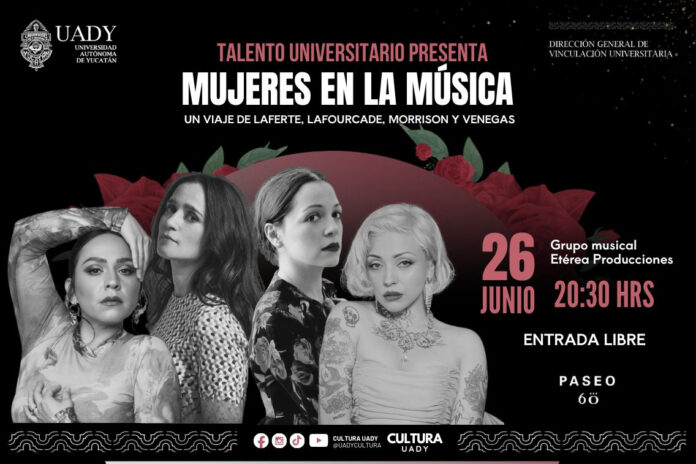 UADY presenta el concierto “Mujeres en la Música”