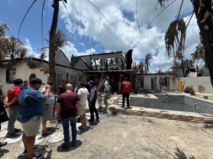 incendio en Holbox