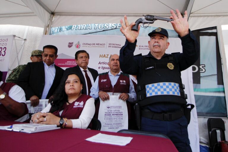 Programa de desarme, recopila más de mil armas canjeadas
