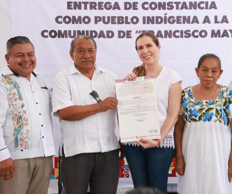 Francisco May obtiene reconocimiento oficial como pueblo indígena