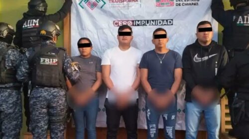 Detienen a elementos de la Secretaría de Seguridad de Chiapas por extorsión
