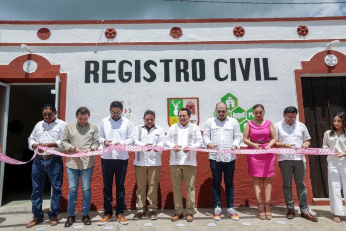 Gobierno de Yucatán reabre Registro Civil en Tahmek
