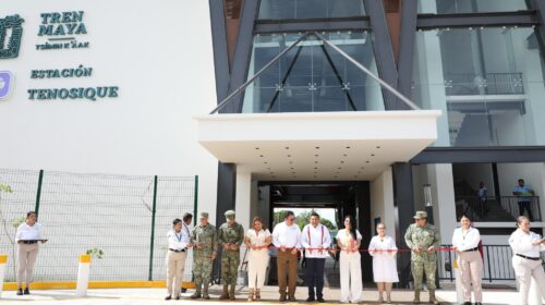 Inicia operaciones la estación Tíisimin K’áak del Tren Maya en Tenosique
