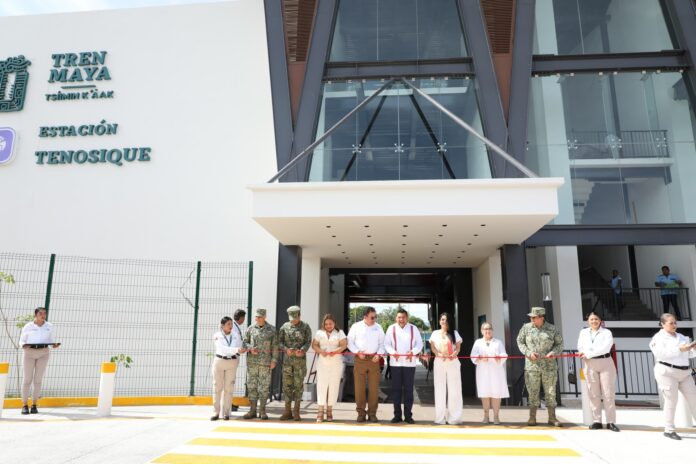 Inicia operaciones la estación Tíisimin K’áak del Tren Maya en Tenosique
