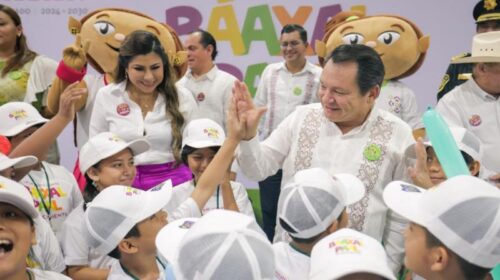Niñas y niños de Yucatán disfrutan sus vacaciones con "Báaxal Paal Renacimiento 2025"