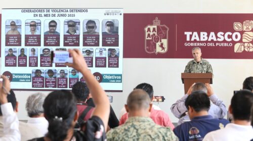 Tabasco cierra junio con resultados contundentes en materia de seguridad