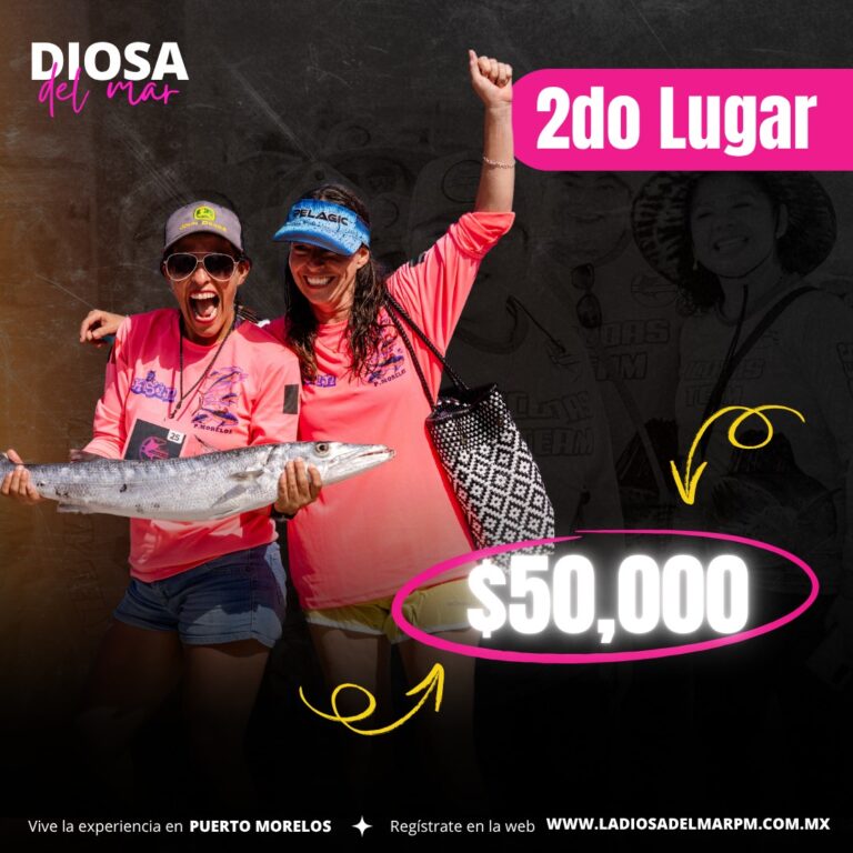 Puerto Morelos alista el 8° Torneo de Pesca Femenil “Diosa del Mar”