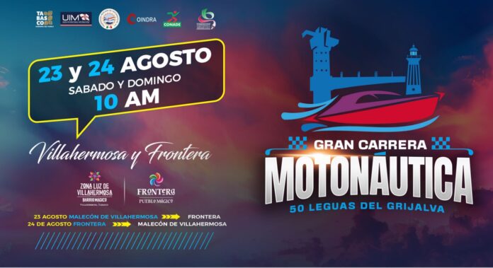 Vuelve la Gran Carrera Motonáutica 50 Leguas del Grijalva