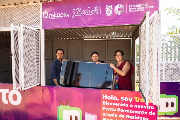 Campeche estrena el primer punto de acopio permanente del Reciclatrón