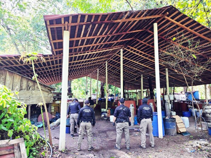 Decomisan 900 kilos de metanfetamina en Palenque, Chiapas