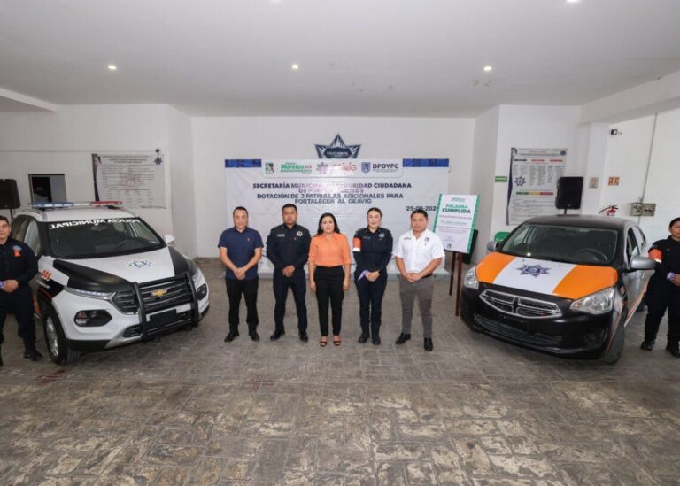 Blanca Merari refuerza al GEAVIG con dos nuevas patrullas en Puerto Morelos