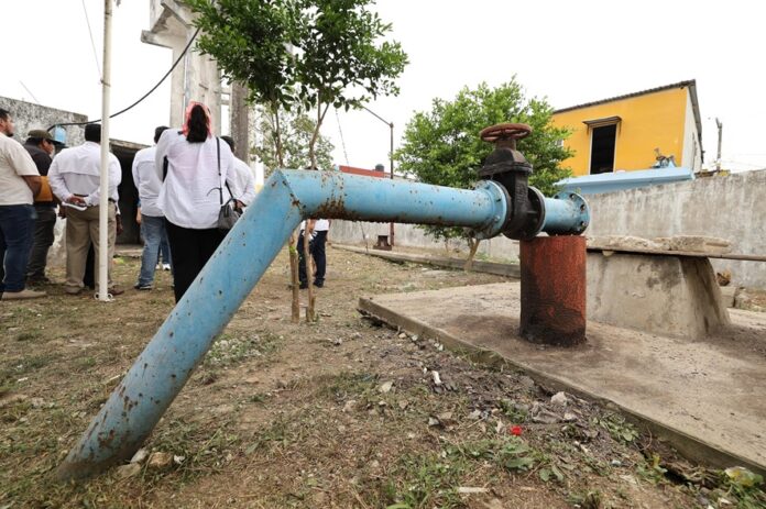 Gobierno de Tabasco rescata pozo para resolver escasez de agua en Nacajuca