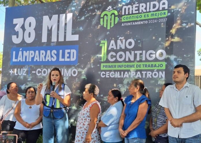 Mérida moderniza el alumbrado público con más de 38 mil lámparas LED instaladas en un año
