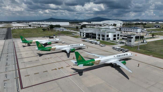 Mexicana de Aviación estrena avión; vuela del AIFA a Tulum