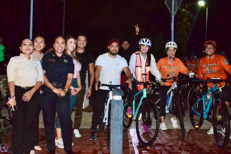 Más de 100 ciclistas de Cancún participaron en “Rodada por la Paz” 2025