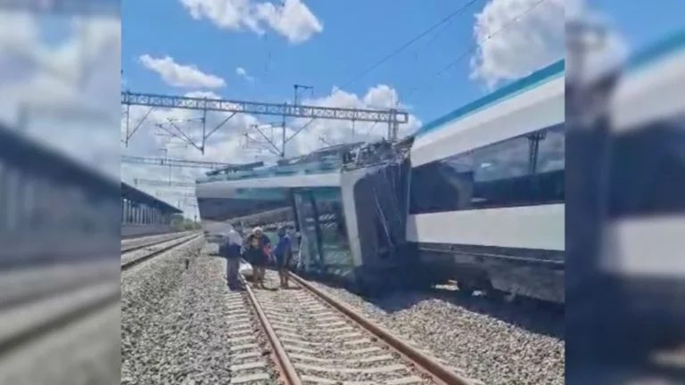 Se descarrila vagón del Tren Maya en la estación de Izamal, Yucatán