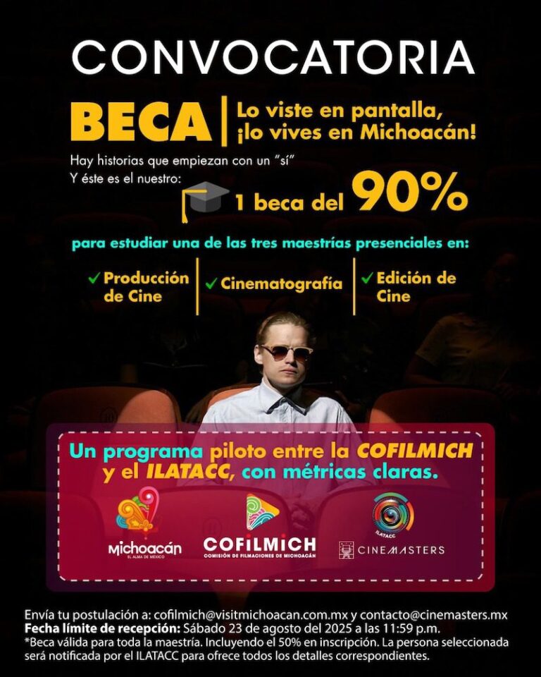 Sectur ofrece beca del 90% para estudiar maestría en cine