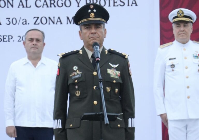 Toma protesta nuevo comandante de la 30 Zona Militar en Tabasco