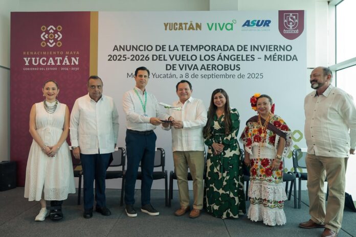 Anuncian el vuelo directo Mérida–Los Ángeles