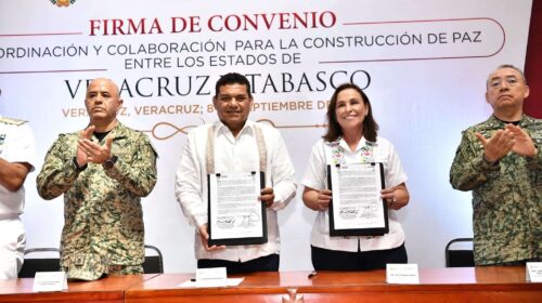 Veracruz y Tabasco firman convenio de seguridad