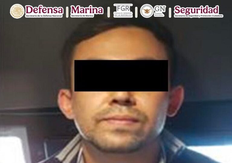Autoridades federales detienen a Oscar “N” considerado principal operador financiero de un grupo delictivo